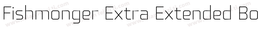 Fishmonger Extra Extended Bold字体转换